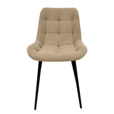 Стул "Флоренция эрго", ЭМАЛЬ ЧЕРНЫЙ МУАР, ткань Catania Latte