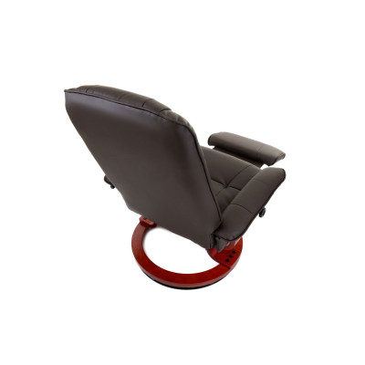 Вибромассажное кресло Calviano 2159 brown с подъемным пуфом и подогревом