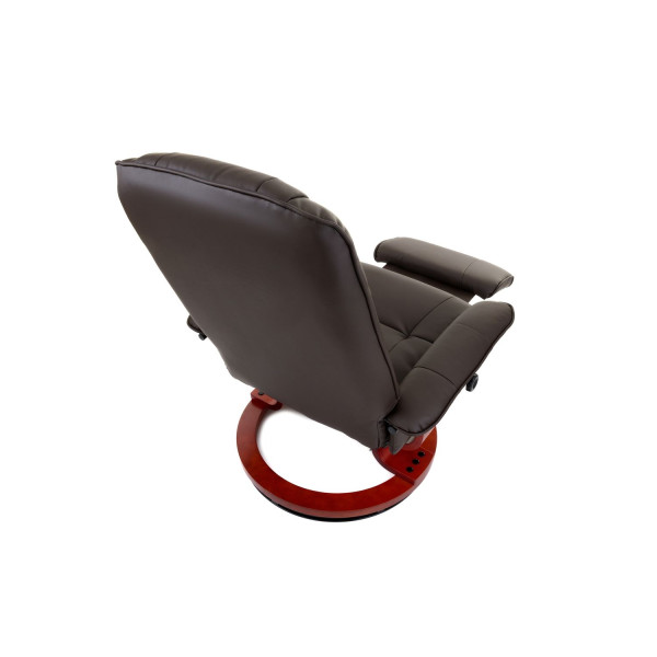 Вибромассажное кресло Calviano 2159 brown с подъемным пуфом и подогревом