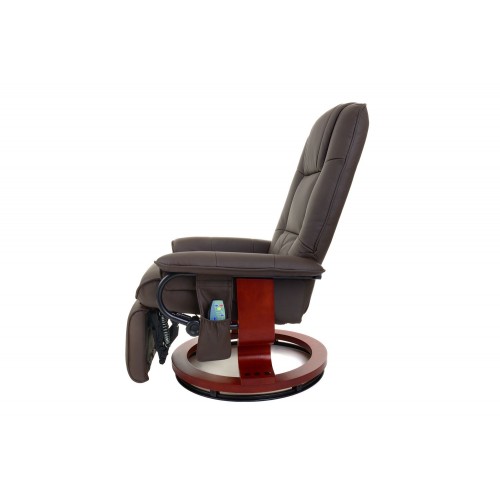 Вибромассажное кресло Calviano 2159 brown с подъемным пуфом и подогревом