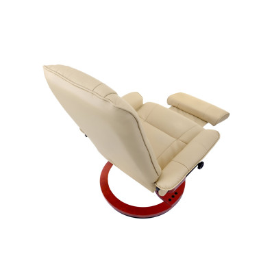 Вибромассажное кресло Calviano 2160 beige с подъемным пуфом и подогревом