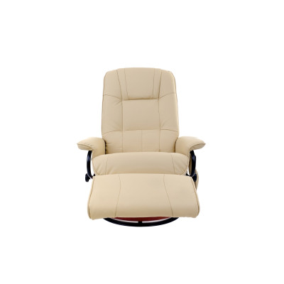 Вибромассажное кресло Calviano 2160 beige с подъемным пуфом и подогревом