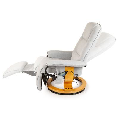 Вибромассажное кресло Calviano 2162 gray с подъемным пуфом и подогревом