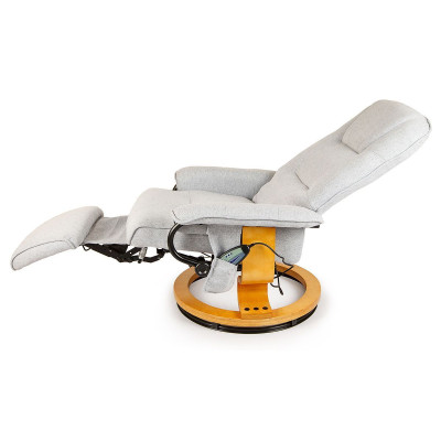 Вибромассажное кресло Calviano 2162 gray с подъемным пуфом и подогревом