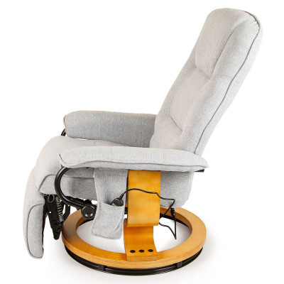 Вибромассажное кресло Calviano 2162 gray с подъемным пуфом и подогревом