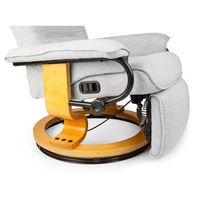 Вибромассажное кресло Calviano 2162 gray с подъемным пуфом и подогревом