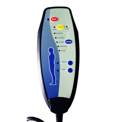 Вибромассажное кресло Calviano 1589 black с подножкой