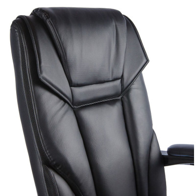 Вибромассажное кресло Calviano 1589 black с подножкой