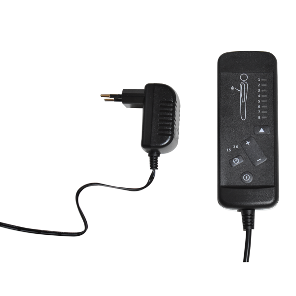 Вибромассажное кресло Calviano Asti Ultimato black/white/black