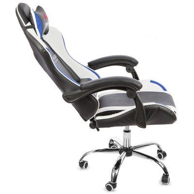 Вибромассажное кресло Calviano Asti Ultimato black/white/blue