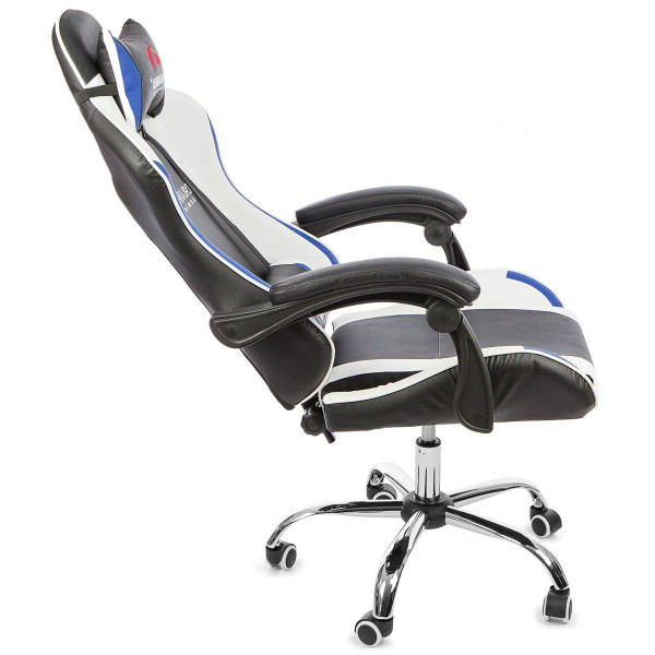 Вибромассажное кресло Calviano Asti Ultimato black/white/blue