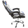 Вибромассажное кресло Calviano Asti Ultimato black/white/blue