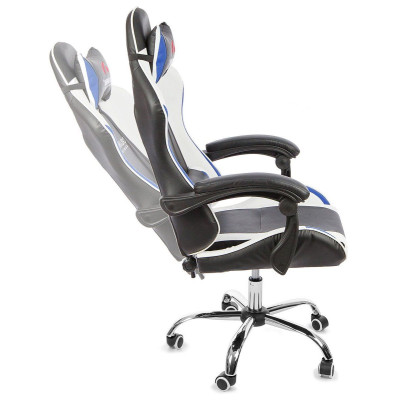 Вибромассажное кресло Calviano Asti Ultimato black/white/blue