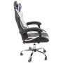 Вибромассажное кресло Calviano Asti Ultimato black/white/blue
