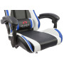 Вибромассажное кресло Calviano Asti Ultimato black/white/blue