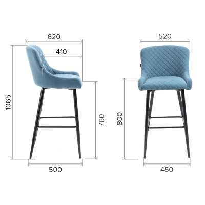 Стул барный Everprof NICO  blue