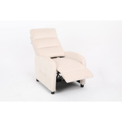 Кресло вибромассажное CALVIANO, модель 2164, бежевый велюр