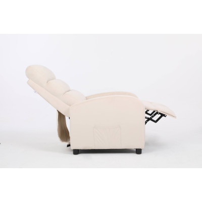 Кресло вибромассажное CALVIANO, модель 2164, бежевый велюр