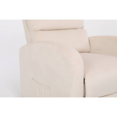 Кресло вибромассажное CALVIANO, модель 2164, бежевый велюр