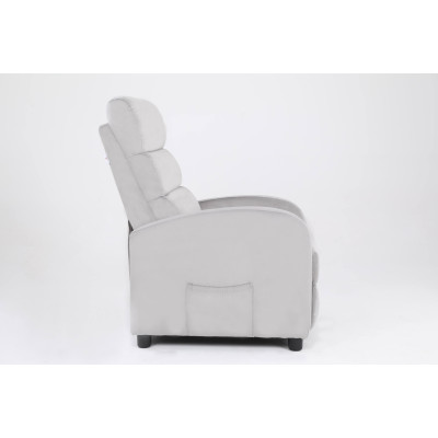 Кресло вибромассажное CALVIANO, модель 2164, серый велюр