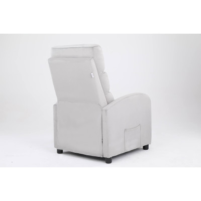 Кресло вибромассажное CALVIANO, модель 2164, серый велюр