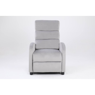 Кресло вибромассажное CALVIANO, модель 2164, серый велюр