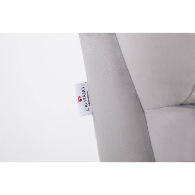 Кресло вибромассажное CALVIANO, модель 2164, серый велюр