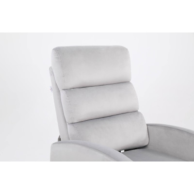 Кресло вибромассажное CALVIANO, модель 2164, серый велюр