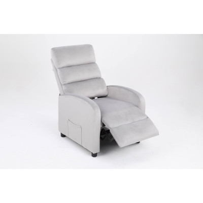 Кресло вибромассажное CALVIANO, модель 2164, серый велюр