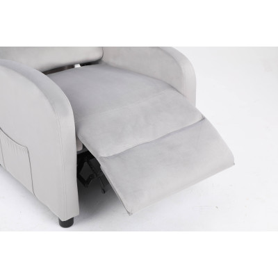 Кресло вибромассажное CALVIANO, модель 2164, серый велюр