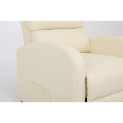 Кресло вибромассажное CALVIANO, модель 2164, бежевая экокожа