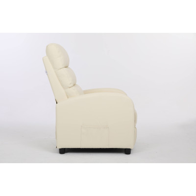 Кресло вибромассажное CALVIANO, модель 2164, бежевая экокожа