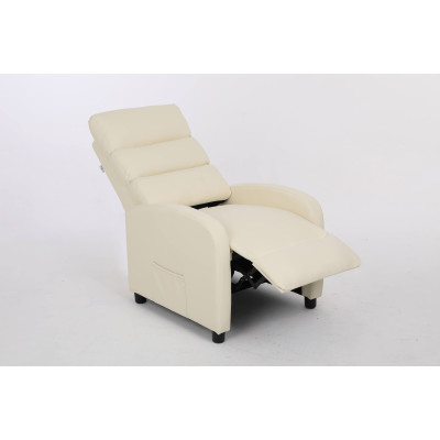 Кресло вибромассажное CALVIANO, модель 2164, бежевая экокожа