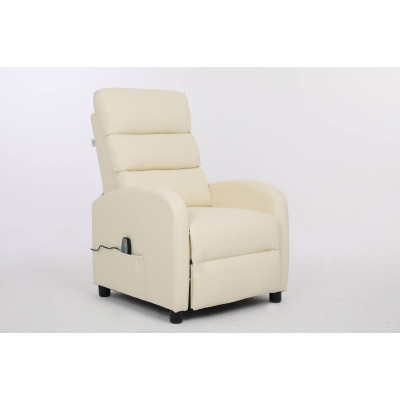 Кресло вибромассажное CALVIANO, модель 2164, бежевая экокожа