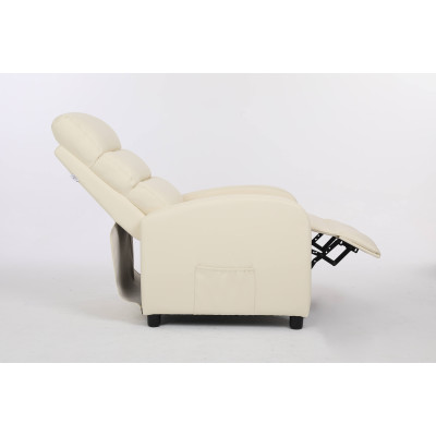 Кресло вибромассажное CALVIANO, модель 2164, бежевая экокожа