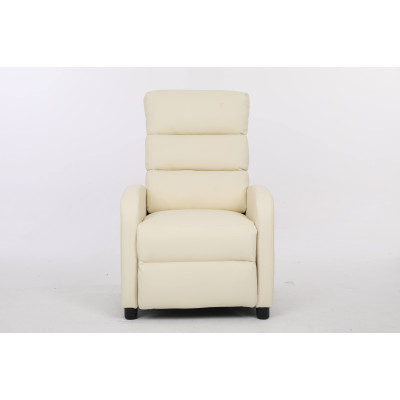 Кресло вибромассажное CALVIANO, модель 2164, бежевая экокожа