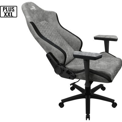 Кресло игровое Aerocool Crown AeroSuede Stone Grey