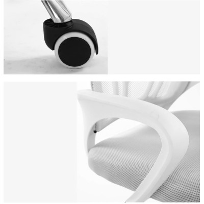 Кресло SitUp MIX 696 White Chrome (сетка Grey/Grey)