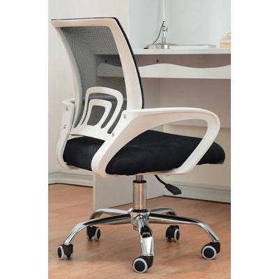 Кресло SitUp MIX 696 White Chrome (сетка Black/Black)