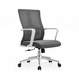 Кресло SitUp CUBE White chrome (сетка Grey/Grey)