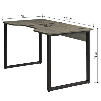 Стол геймерский компьютерный ГОНКОНГ ДТ-3