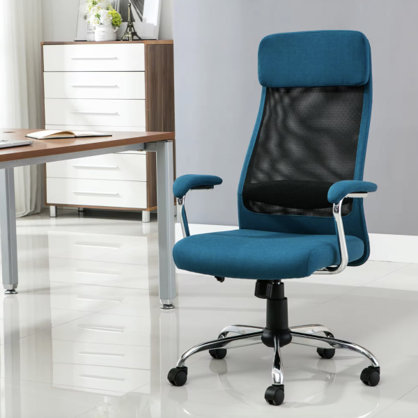 Кресло SitUp VAASA Chrome (сетка Black/ткань Black)