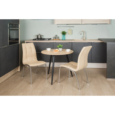 Стол обеденный Modern Lite дуб Нагано, black 800х750 мм