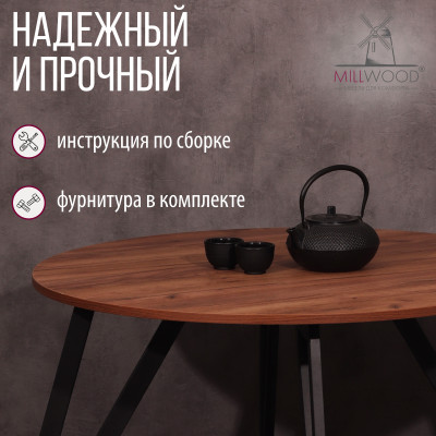 Стол обеденный ЖЕНЕВА 2 круглый с толщиной столешницы 18 мм белый шагрень