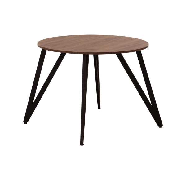 Стол обеденный ЖЕНЕВА 2 круглый с толщиной столешницы 18 мм дуб табачный крафт