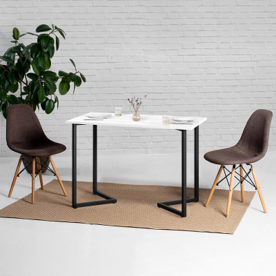 Стол обеденный ЛОНДОН прямоугольный с толщиной столешницы 18 мм дуб золотой крафт