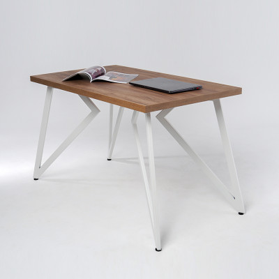 Стол обеденный ЖЕНЕВА прямоугольный с толщиной столешницы 36 мм белый шагрень