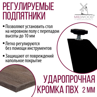 Стол обеденный ЖЕНЕВА прямоугольный с толщиной столешницы 36 мм белый шагрень