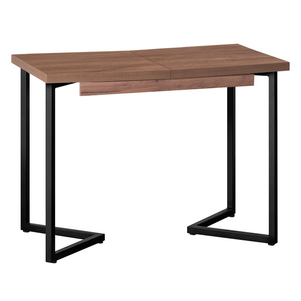 Стол обеденный ЛОНДОН прямоугольный раздвижной с толщиной столешницы 36 мм дуб табачный крафт