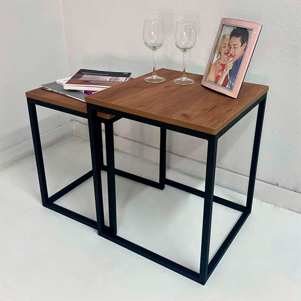 Стол журнальный СТ-7 ЛЭННИС 450х450х550 мм с толщиной столешницы 18 мм